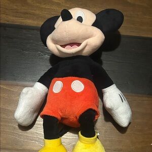 Disney Mickey Mouse Plush - Black, Red, Yellow
